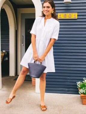 Tuckernuck White Royal Shirt Dress Size Large